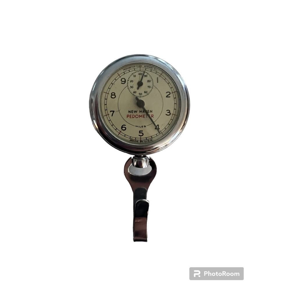 Vintage New Haven Pedometer USA Mechanical Distance Counter